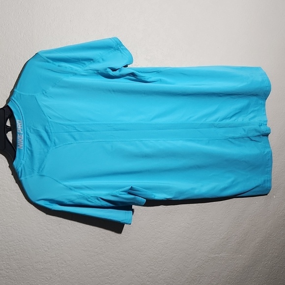 Nike Pro Shirt Mens Size M Athletic Dri-Fit Blue - Picture 5 of 10